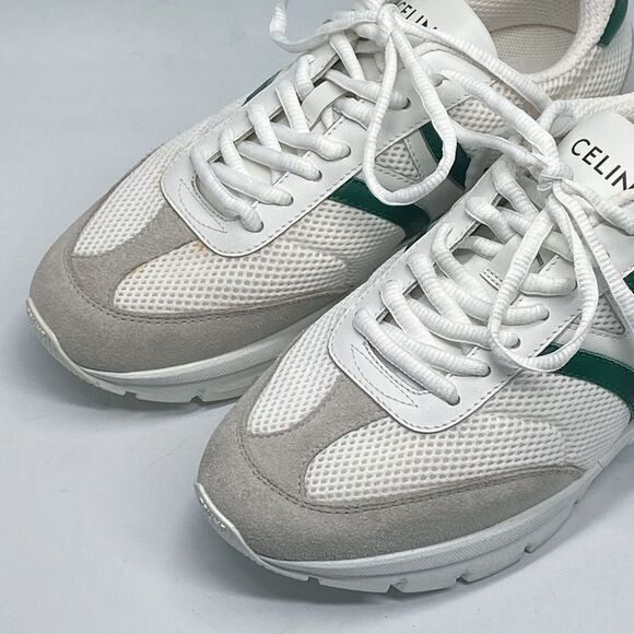 Celine CR-01 Suede-Trimmed Leather and Mesh Sneakers size 37 - Picture 5 of 15
